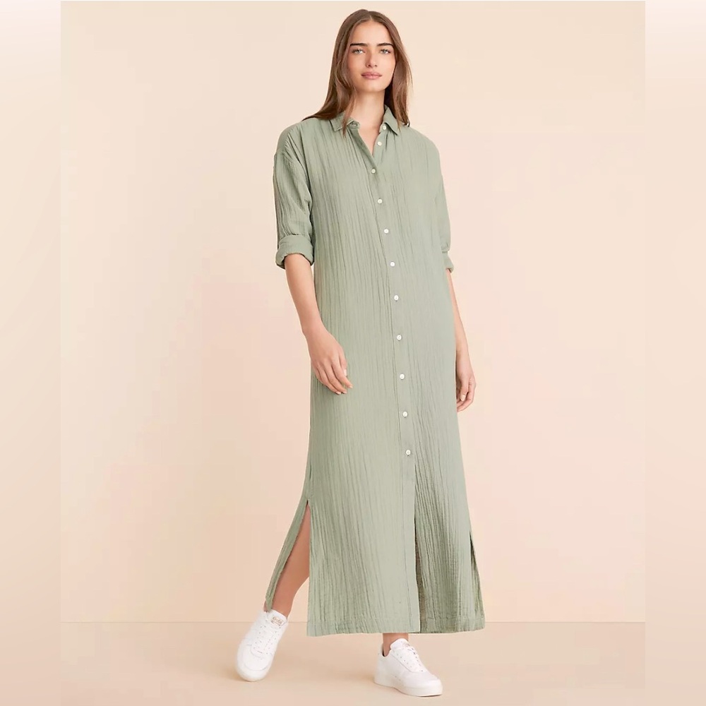 Lou & Grey Triple Cloth Maxi Pocket Shirtdress XS